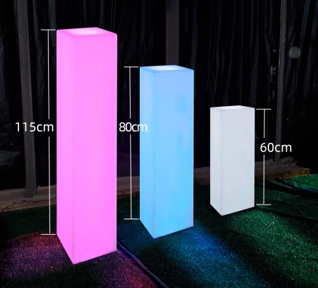 Светильник Колонна 30х30 питание от сети 220В, RGB