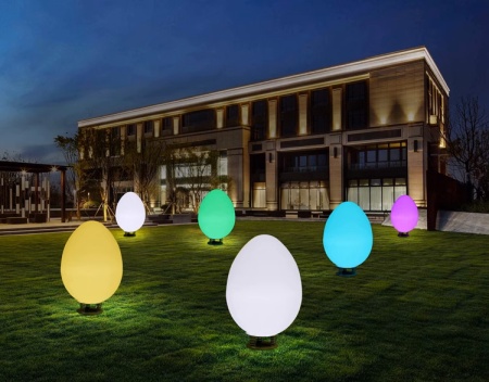 Светильник Яйцо 65х110 питание от АКБ, RGB